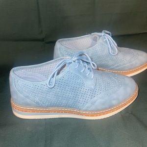 Oxfords blue suede sz 10